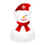 Sleepy Snowman Icon 64x64 png