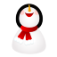 Smiling Snowman Icon 64x64 png