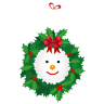 Snowman Wreath Icon 96x96 png
