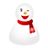 Wink Snowman Icon 96x96 png