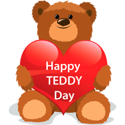 Teddy Balloon Love Icon 256x256 png