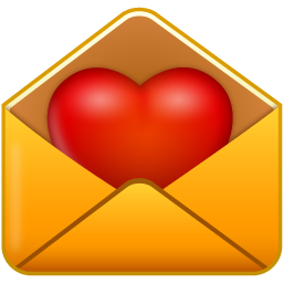 Email Love Icon 256x256 png
