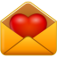 Email Love Icon 64x64 png