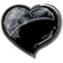 Heart Black Icon 128x128 png