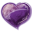 Heart Violet Icon 32x32 png