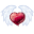 Heart Wings Icon 32x32 png