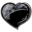 Heart Black Icon 64x64 png
