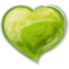 Heart Green Icon 64x64 png
