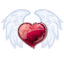 Heart Wings Icon 64x64 png