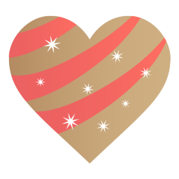 Golden Heart Icon 256x256 png