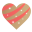 Golden Heart Icon 32x32 png