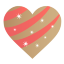 Golden Heart Icon 64x64 png