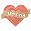 I Love You, Heart Icon 64x64 png