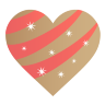 Golden Heart Icon 96x96 png