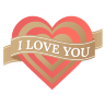 I Love You, Heart Icon 96x96 png