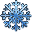 Blue Snow Icon 128x128 png