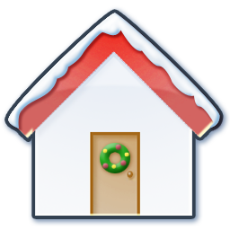 Home Snow Icon 256x256 png