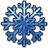 Blue Snow Icon