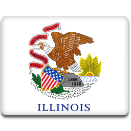 Illinois Flag Icon 256x256 png