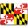 Maryland Flag Icon 32x32 png