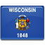 Wisconsin Flag Icon 64x64 png