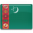 Turkmenistan Flag Icon 48x48 png