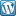 Wordpress Blue Icon 16x16 png
