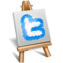Twitter Art Icon 128x128 png