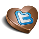 Twitter Chocolate Icon 128x128 png