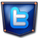 Twitter Jeans Icon 128x128 png