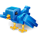 Twitter Robot Bird Icon 128x128 png