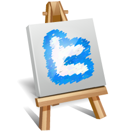 Twitter Art Icon 256x256 png