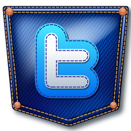 Twitter Jeans Icon 256x256 png