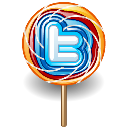 Twitter Lollipop Icon 256x256 png