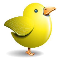 Twitter Yellow Bird Icon 256x256 png