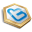 Gold Shape Twitter Icon 32x32 png