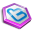 Purple Shape Twitter Icon 32x32 png