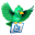 Twitter Green News Icon 32x32 png