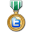 Twitter Medal Green Icon 32x32 png