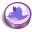 Twitter Purple Cooky Icon 32x32 png