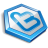 Blue Shape Twitter Icon