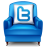 Twitter Armchair Icon 48x48 png