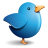 Twitter Blue Bird Icon 48x48 png
