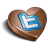 Twitter Chocolate Icon 48x48 png