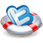 Help Twitter Icon 64x64 png