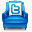 Twitter Armchair Icon 64x64 png