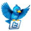 Twitter Blue News Icon 64x64 png