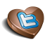 Twitter Chocolate Icon 64x64 png