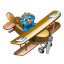 Twitter Flying Boy Icon 64x64 png