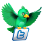 Twitter Green News Icon 64x64 png